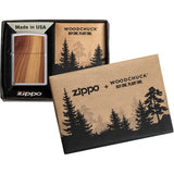 Zippo-Style Lighter Bronze Brushed Chrome/Cedar Wood - Zippo (image 3)