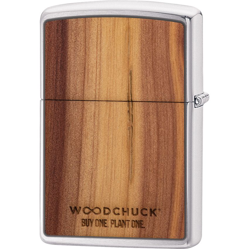 Zippo-Style Lighter Bronze Brushed Chrome/Cedar Wood - Zippo (image 4)