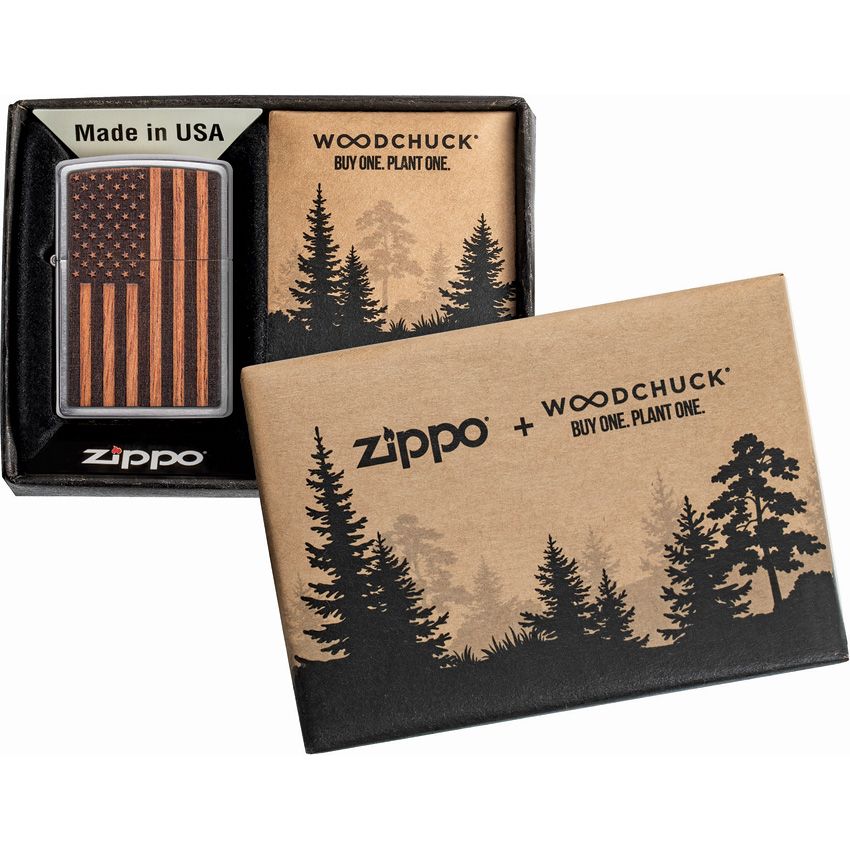 Zippo Flag Lighter Street Chrome - Zippo (image 3)