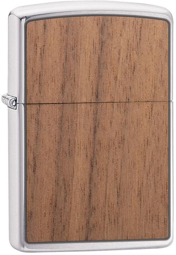 Zippo-Style Lighter Bronze - Zippo Walnut/Brushed Chrome Walnut/Brushed Chrome - Zippo