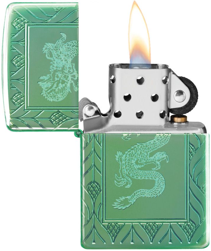 Zippo Dragon Design High Polish Green - Zippo (image 3)