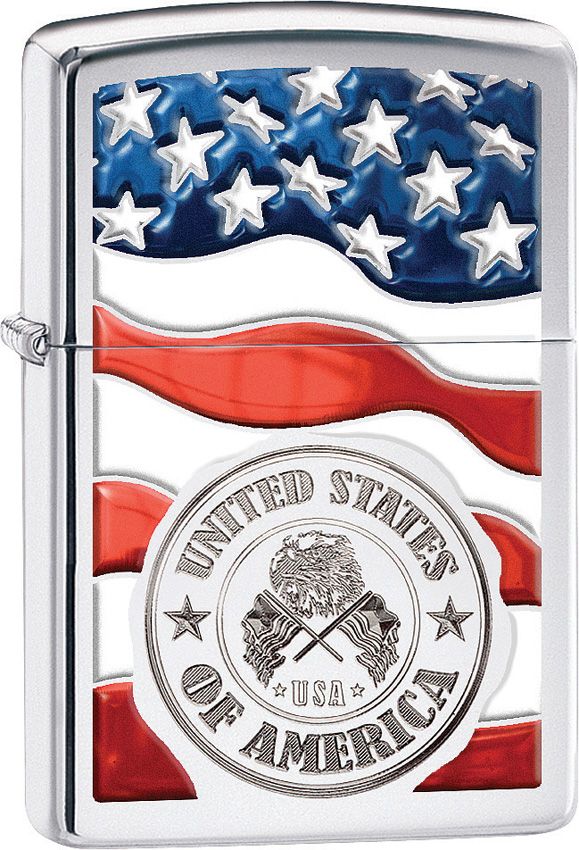Zippo-Style Lighter Bronze - Zippo High Polish Chrome High Polish Chrome - Zippo