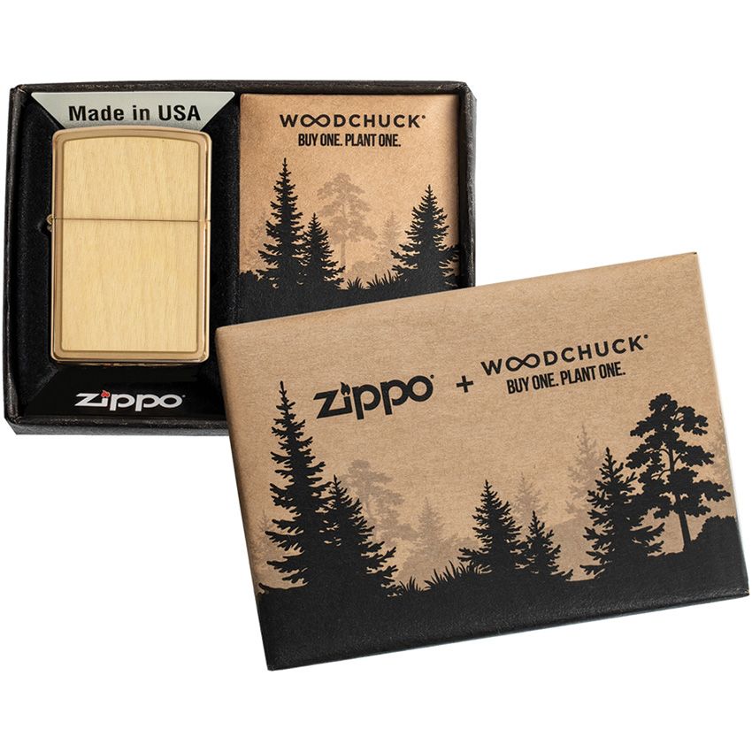 Zippo Lighter Birch Brushed Brass - Zippo (image 3)