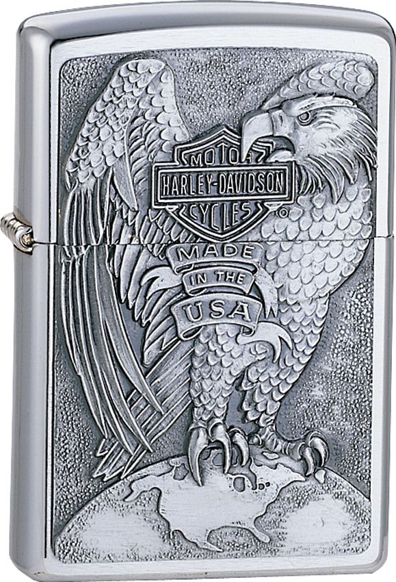 Zippo-Style Lighter Bronze - Zippo Brushed Chrome Brushed Chrome - Zippo