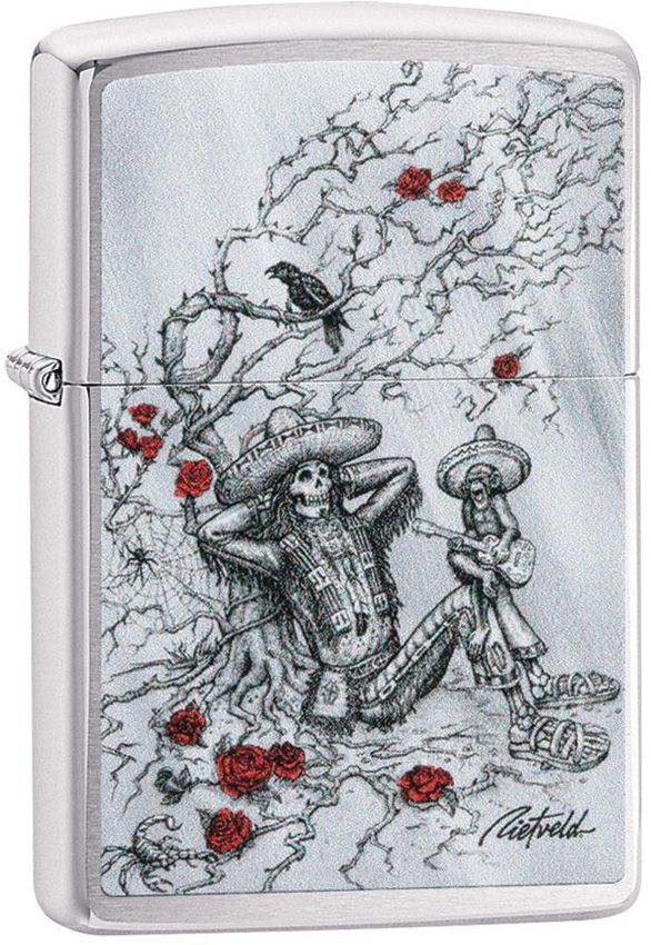 Decorative Lighter - Zippo Brushed Chrome Brushed Chrome - Zippo