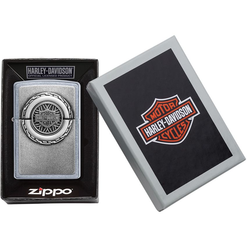 Zippo-Style Lighter Bronze Street Chrome (Harley-Davidson Des - Zippo (image 3)