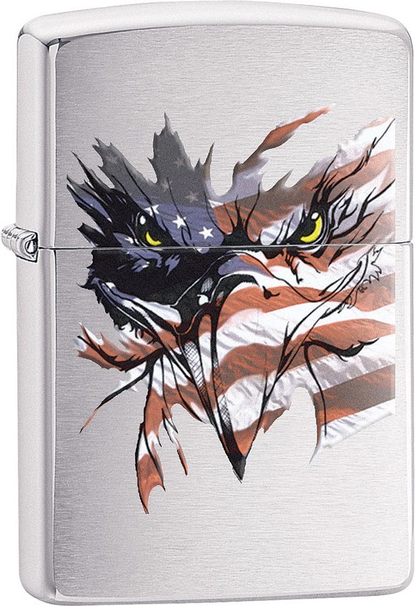 Decorative Lighter - Zippo Brushed Chrome Brushed Chrome - Zippo