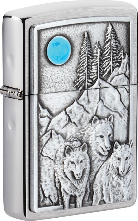 Decorative Lighter - Zippo Brushed Chrome Brushed Chrome - Zippo