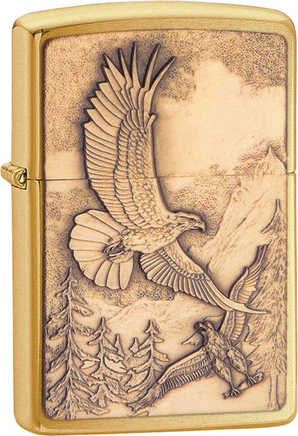 Zippo-Style Lighter Bronze - Zippo Brushed Brass Brushed Brass - Zippo
