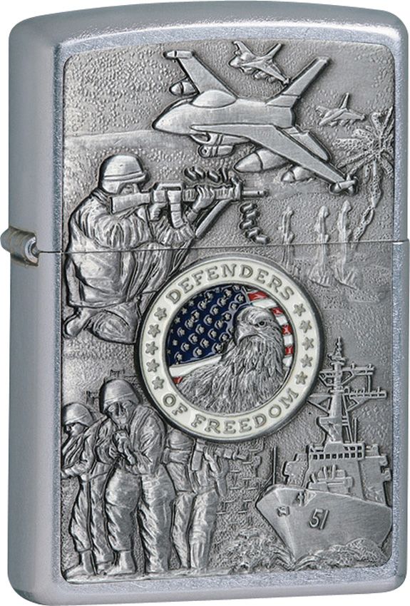 Zippo-Style Lighter Bronze - Zippo Street Chrome Street Chrome - Zippo