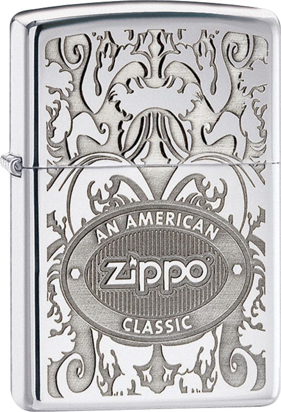 Zippo-Style Lighter Bronze - Zippo High Polish Chrome High Polish Chrome - Zippo