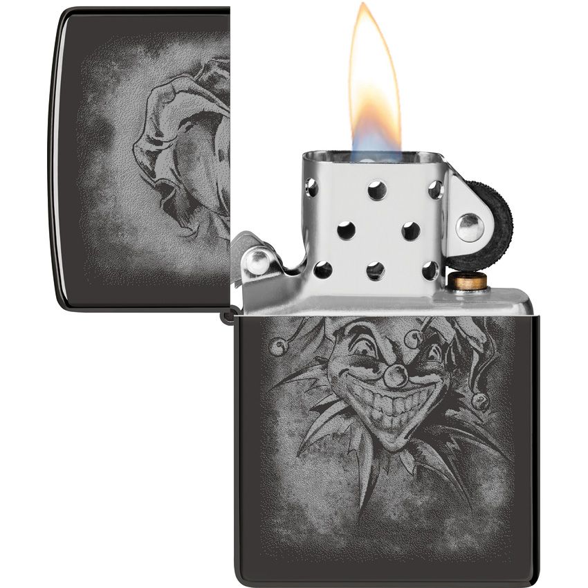 Zippo Clown Lighter High Polish Black Ice - Zippo (image 3)
