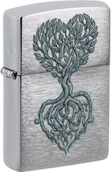 Decorative Lighter - Zippo Brushed Chrome Brushed Chrome - Zippo