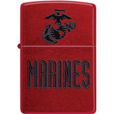 Zippo USMC Lighter Candy Apple Red - Zippo (image 2)