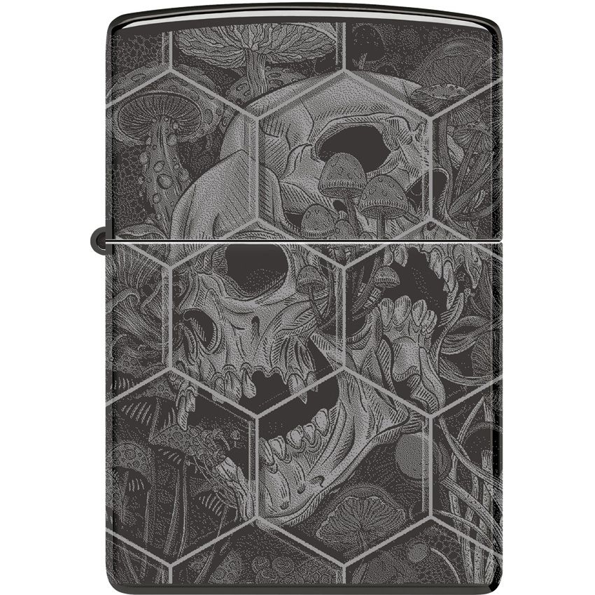 Zippo Skulls Lighter High Polish Black Ice - Zippo (image 2)