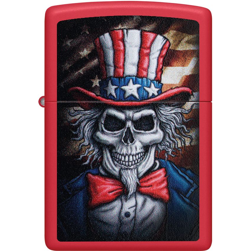 Zippo Skull Lighter Red Matte - Zippo (image 2)