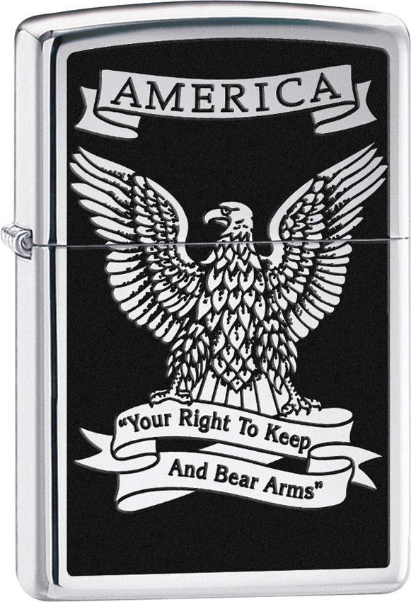 Zippo-Style Lighter Bronze - Zippo High Polish Chrome High Polish Chrome - Zippo