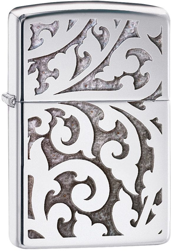 Zippo-Style Lighter Bronze - Zippo High Polish Chrome High Polish Chrome - Zippo