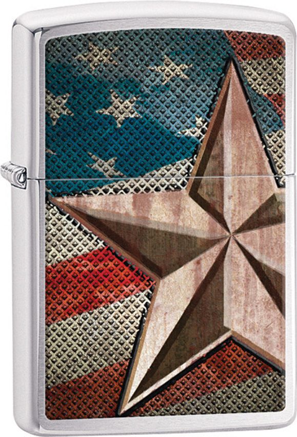 Zippo-Style Lighter Bronze - Zippo Brushed Chrome Brushed Chrome - Zippo