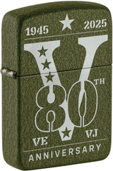 Zippo-Style Lighter Bronze - Zippo Green Crackle Green Crackle - Zippo