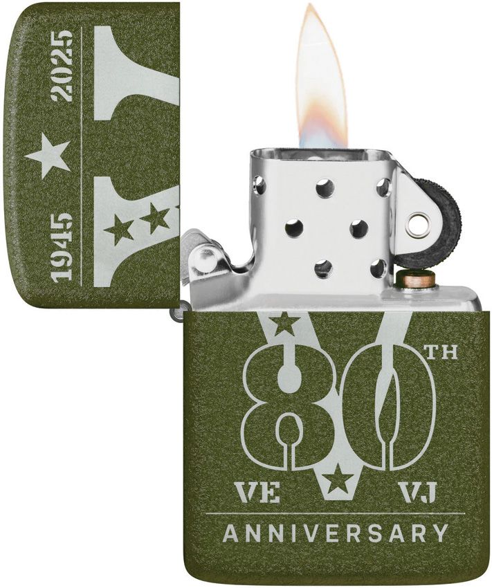 Zippo-Style Lighter Bronze Green Crackle - Zippo (image 2)