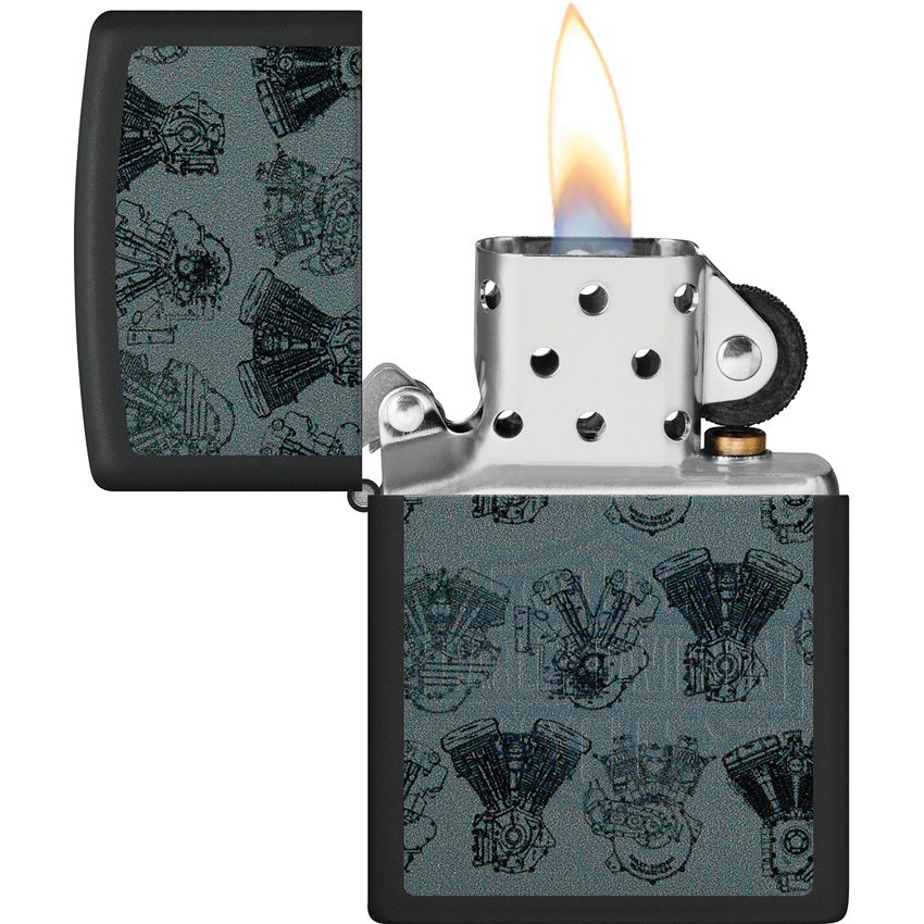 Zippo Engine Lighter Black Matte - Zippo (image 4)
