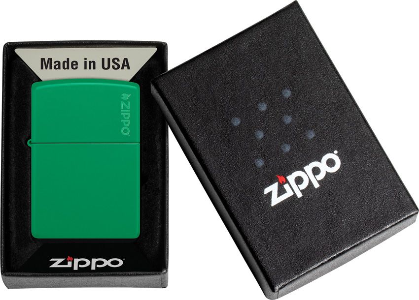Zippo-Style Lighter Bronze Grass Green - Zippo (image 3)