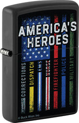 Decorative Lighter - Zippo Black Matte Black Matte - Zippo