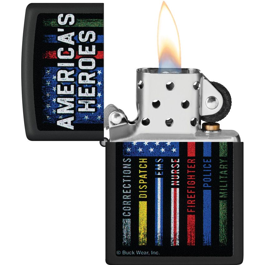 Zippo Americas Heroes Black Matte - Zippo (image 3)