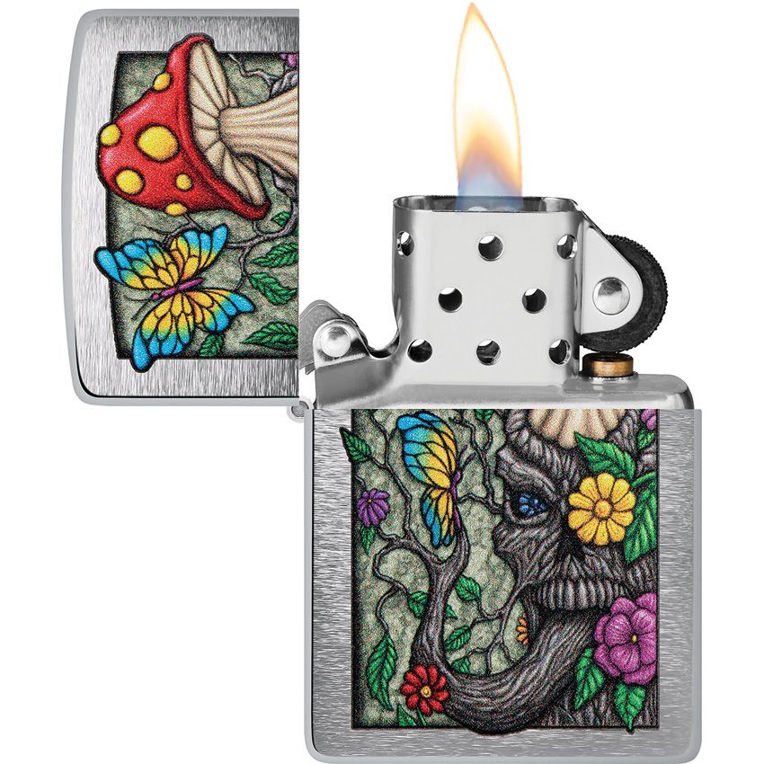 Zippo Nature Lighter Brushed Chrome - Zippo (image 3)