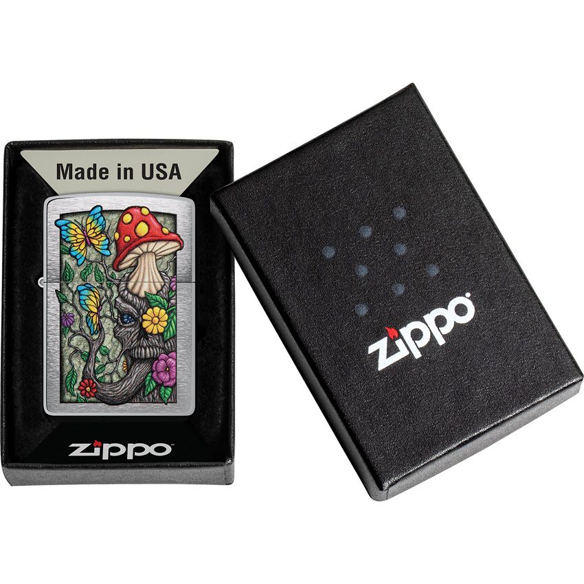 Zippo Nature Lighter Brushed Chrome - Zippo (image 4)