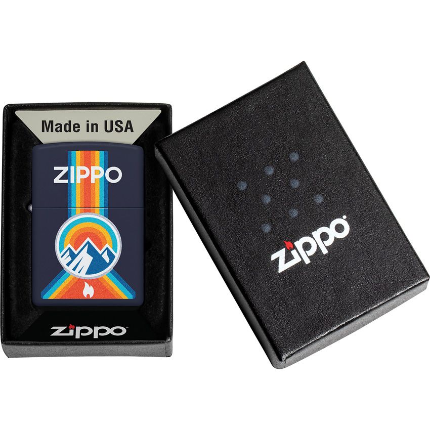 Zippo Logo Lighter Navy Matte - Zippo (image 4)