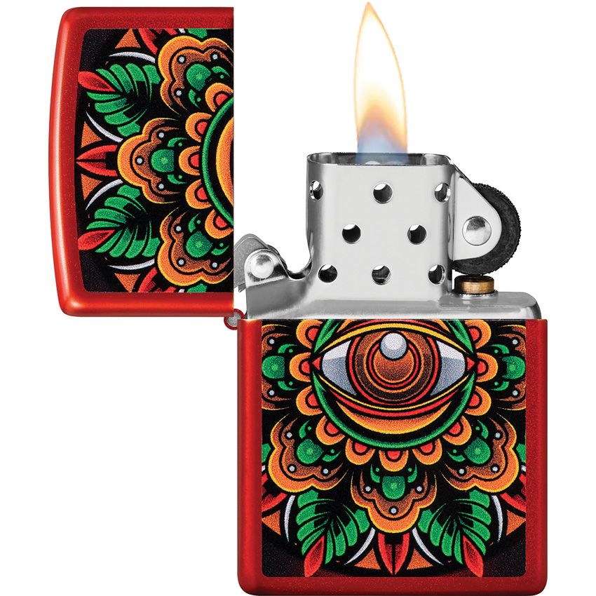 Zippo Eye Lighter Metallic Red - Zippo (image 3)