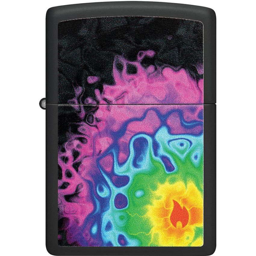 Zippo Pattern Lighter Black Matte - Zippo (image 2)
