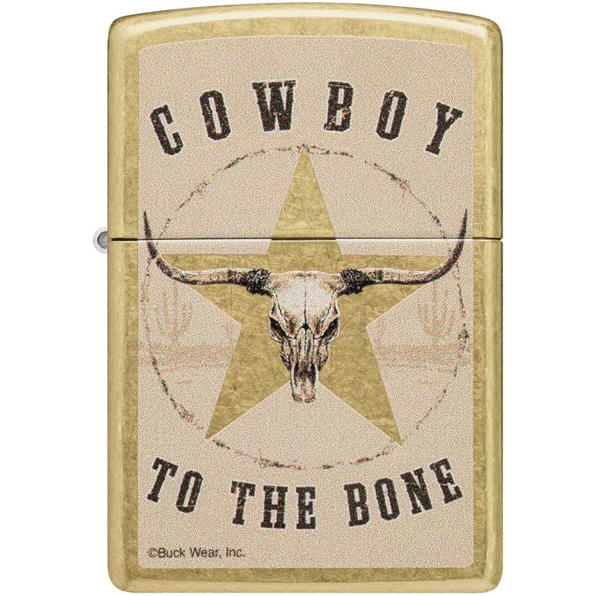 Zippo Cowboy Lighter Street Brass - Zippo (image 2)