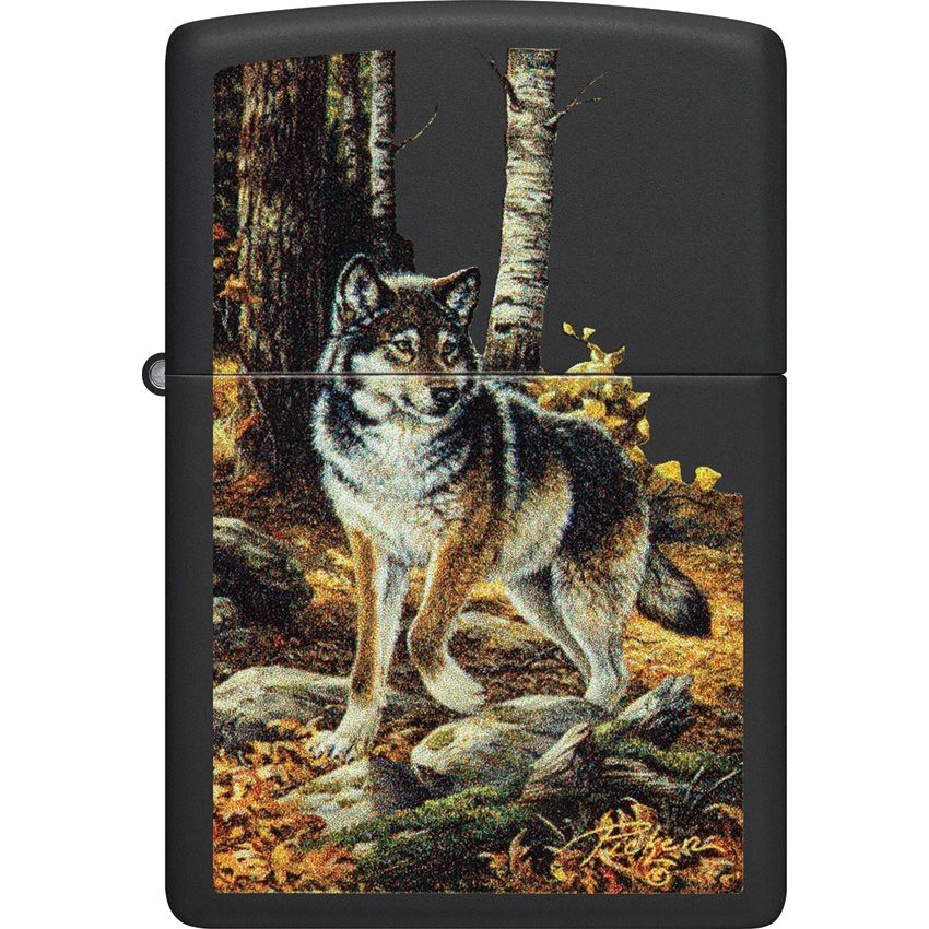 Zippo Wolf Lighter Black Matte - Zippo (image 2)