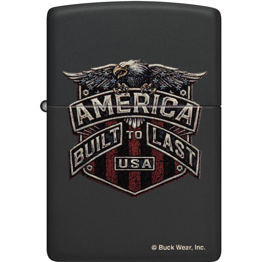 Zippo America Lighter Black Matte - Zippo (image 2)