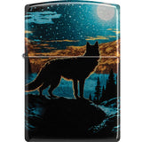Zippo Wolf Lighter Tumbled Chrome - Zippo (image 2)