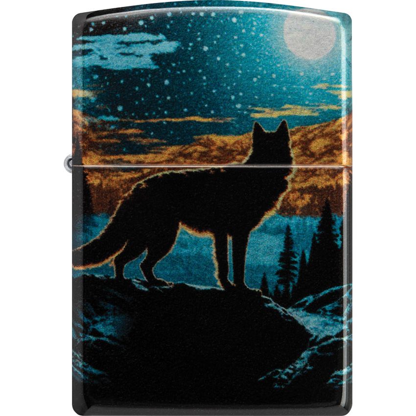 Zippo Wolf Lighter Tumbled Chrome - Zippo (image 2)