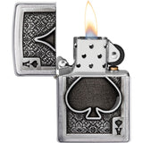 Zippo Emblem Lighter Brushed Chrome (2) - Zippo (image 3)