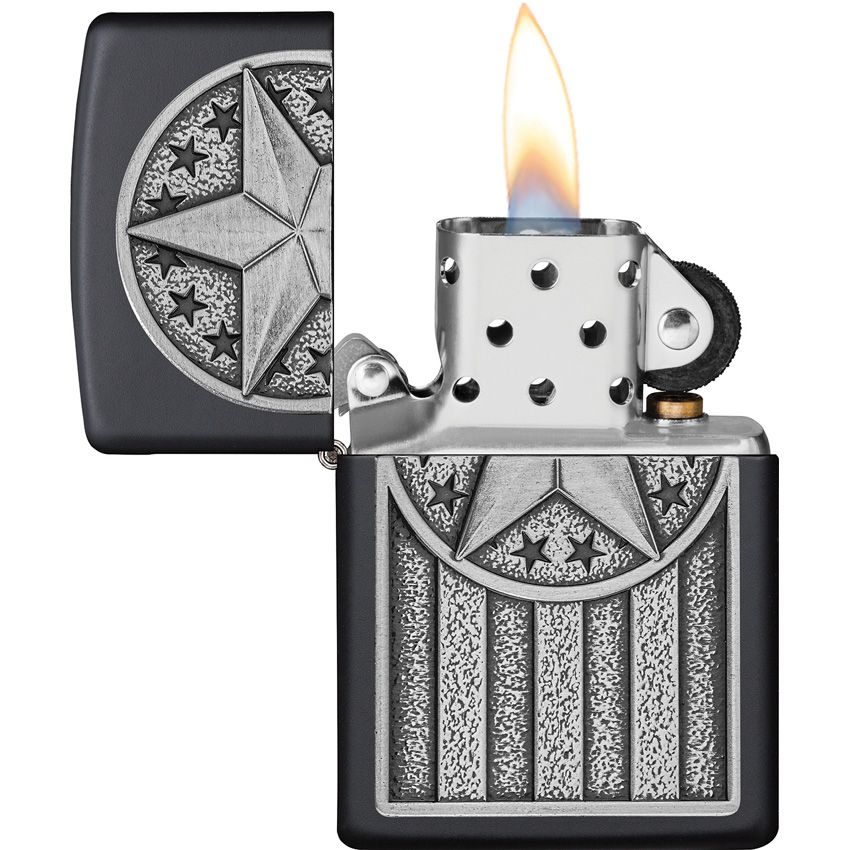 Zippo Emblem Lighter Black Matte (2) - Zippo (image 3)