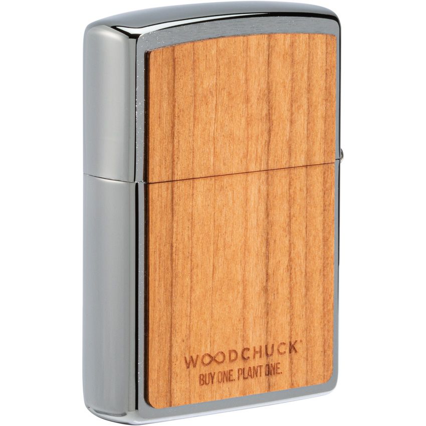 Zippo Decorative Lighter Cherry wood, Brushed Chrome - Zippo (image 2)