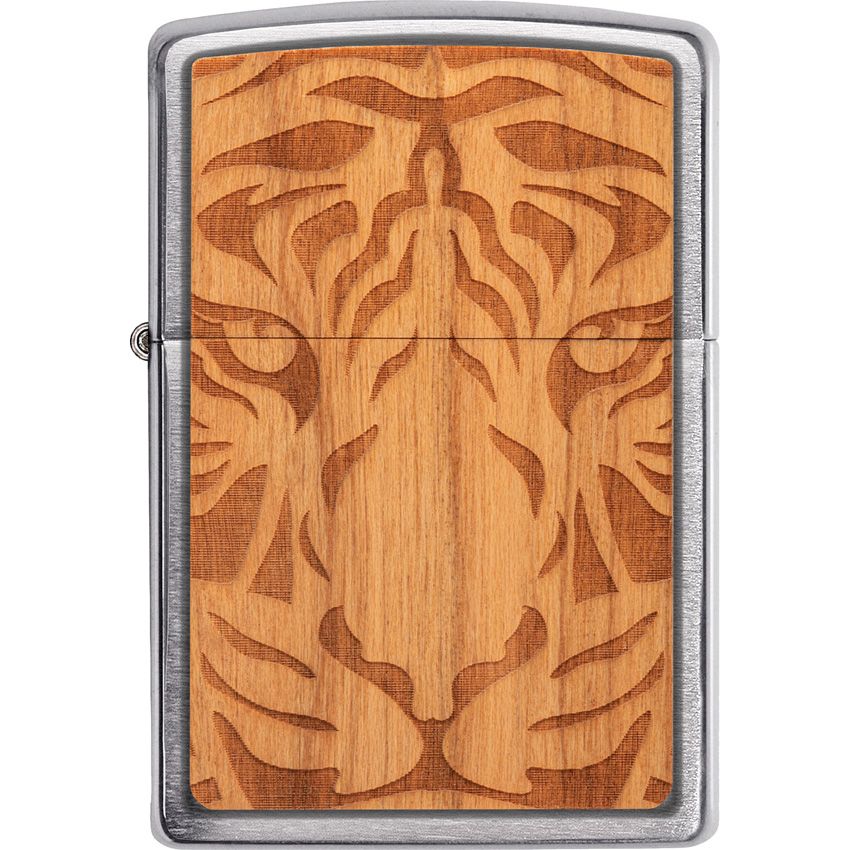 Zippo Decorative Lighter Cherry wood, Brushed Chrome - Zippo (image 5)