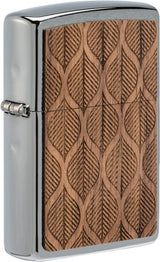 Decorative Lighter - Zippo Brushed Chrome / Walnut Wood Brushed Chrome / Walnut Wood - Zippo