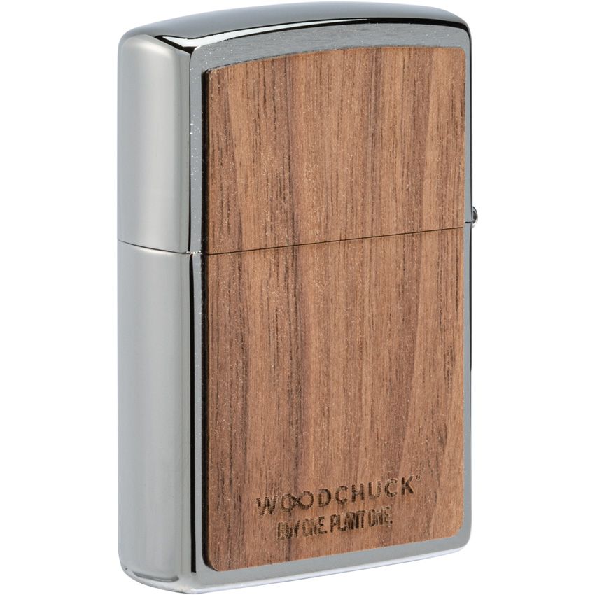Zippo Decorative Lighter Brushed Chrome / Walnut Wood - Zippo (image 2)