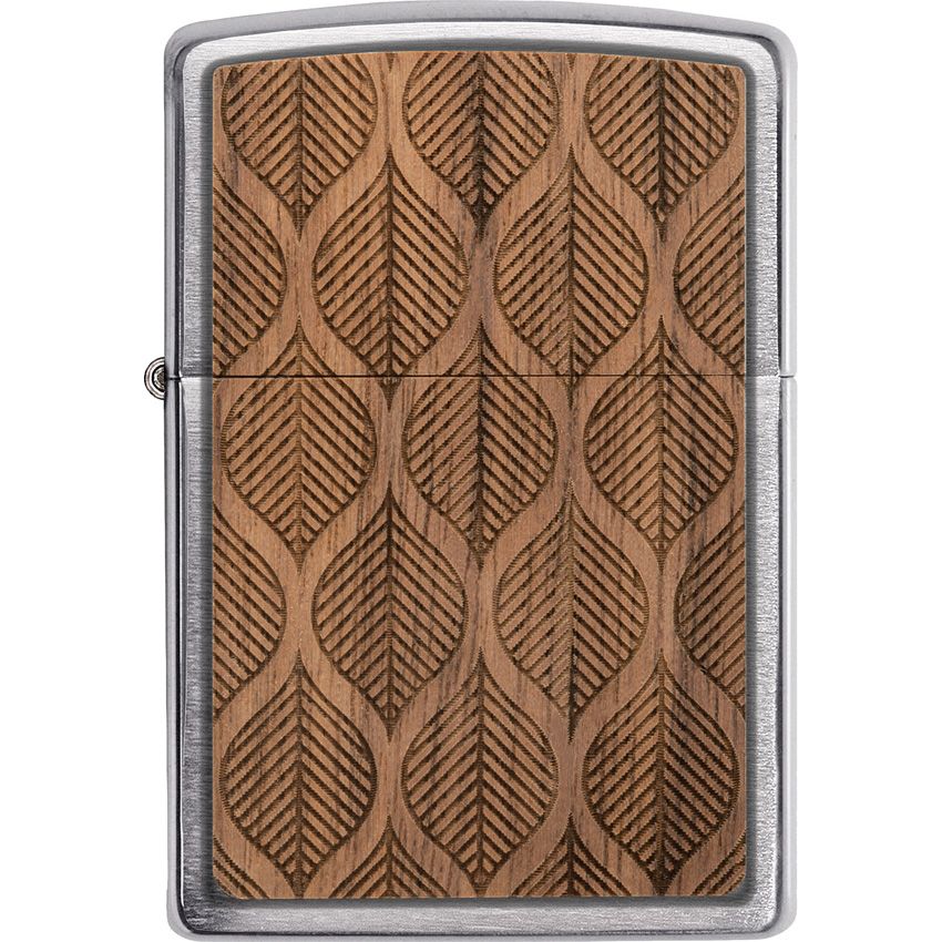 Zippo Decorative Lighter Brushed Chrome / Walnut Wood - Zippo (image 5)