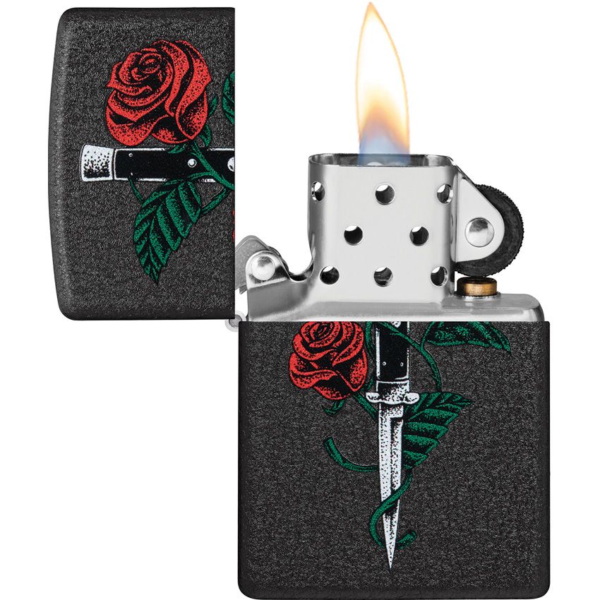 Zippo Tattoo Lighter Black Crackle (2) - Zippo (image 2)