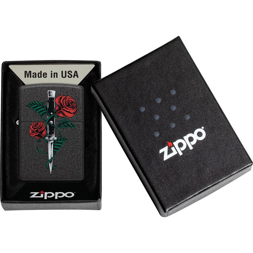 Zippo Tattoo Lighter Black Crackle (2) - Zippo (image 3)