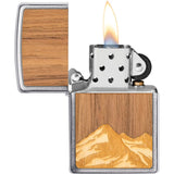 Zippo Lighter Mtn Brushed Chrome - Zippo (image 2)
