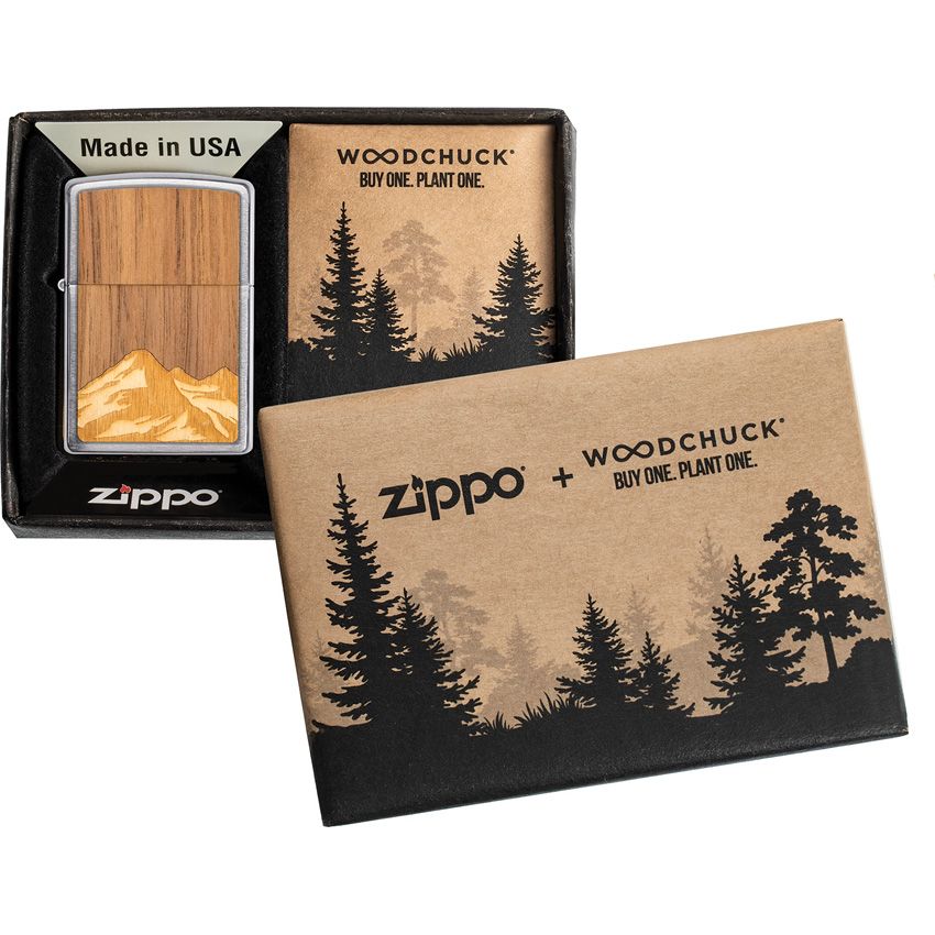 Zippo Lighter Mtn Brushed Chrome - Zippo (image 3)